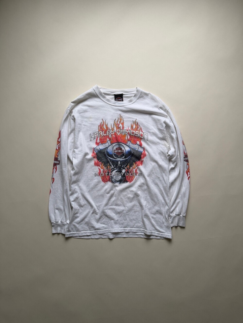 Vintage Harley Davidson Toronto Flames Long-Sleeve Tee